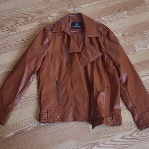 Mens faux leather jacket